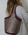 Burgundy Red One-Strap Bag